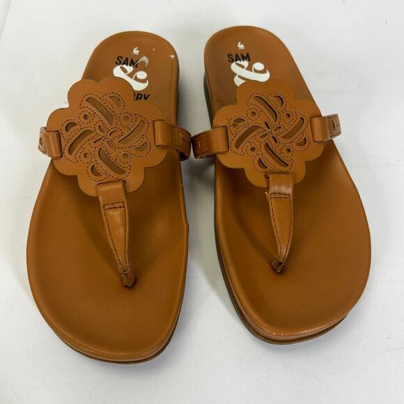 Sam & Libby Women's Alexandra Thong Footbed Sandal 7 - Picture 1 of 7